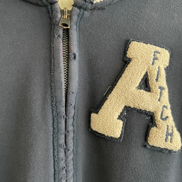 VINTAGE Abercrombie & Fitch Muscle Jacket Men’s Large Distressed Full Zip. - Picture 6 of 6